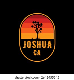 Joshua National Park CA with Sunset Scenery 