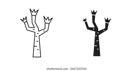 Ícone de árvore de Joshua. projetor vetores gráficos