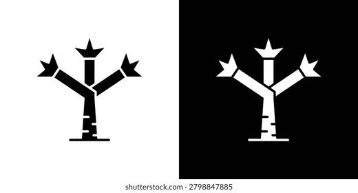 Joshua tree icon flat