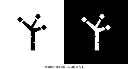 Joshua tree icon white