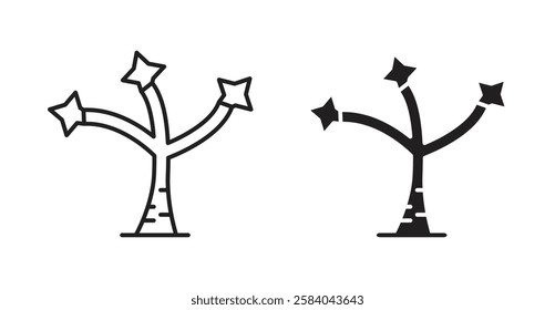 Joshua tree icon set