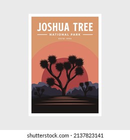 Joshua Tree National Park poster vector illustration design