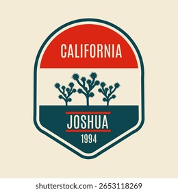 Joshua Trees, no leste da Califórnia. Emblema 1994 