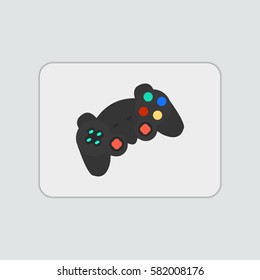 Jostick flat icon illustration isolated vector sign symbol