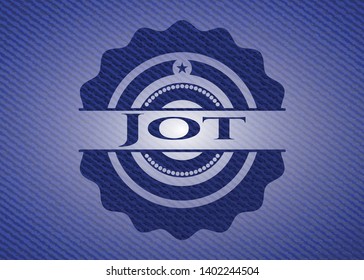 Jot jean background. Vector Illustration. Detailed.