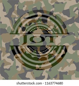 Jot on camouflage texture