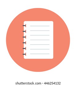 Jotter Colored Vector Icon