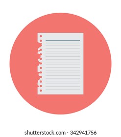 Jotter Colored Vector Illustration 