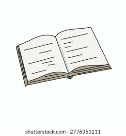 journal book open clipart element eductional design