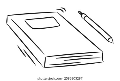 A Journal Book with A Pen