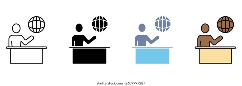 journal concept line icon. Simple element illustration.