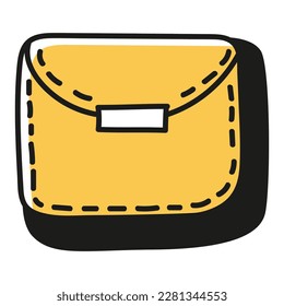 Journal doodle icon. Hand drawn banner or element for notebook, diary and planner. Doodle scribble style. Vector illustration