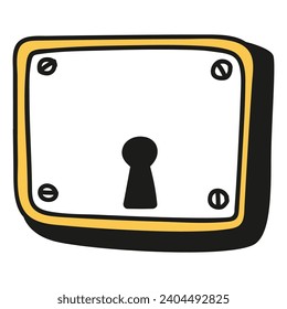 Journal doodle icon. Hand drawn banner or element for notebook, diary and planner. Doodle scribble style. Vector illustration