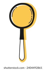 Journal doodle icon. Hand drawn banner or element for notebook, diary and planner. Doodle scribble style. Vector illustration