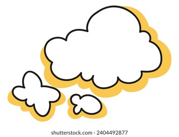Icono del doodle del diario. Banner o elemento dibujado a mano para cuaderno, diario y planificador. Estilo garabato de garabatos. Ilustración del vector