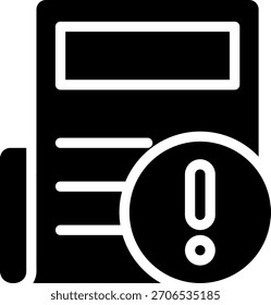 journal glyph icon illustration vector