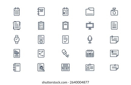 Journal icon symbolizing personal or professional note-taking and documentation in outline style