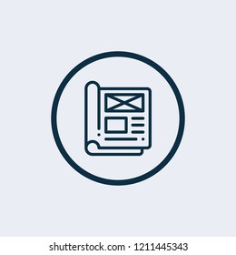 Journal icon. Vector illustration