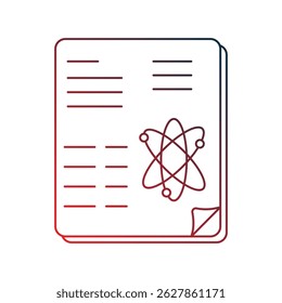 Icono de diario con fondo blanco Vector Ilustración de stock
