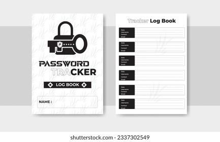 Journal Interior Print Logbook template design