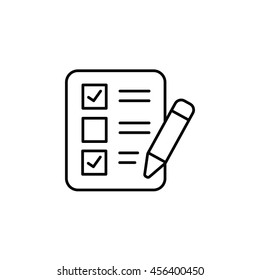 Journal and Pen Outline Icon