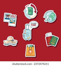 Journal Sticker Set with Travel Theme