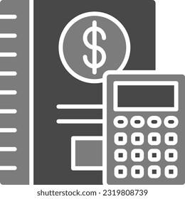 Icono de vector de diario. Se puede usar para imprimir, móviles y aplicaciones web.