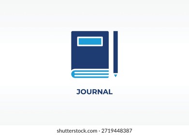 JOURNAL vector, icon or logo sign isolated symbol illustration