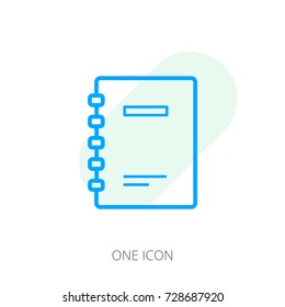 Journal vector icon, notebook vector icon, copybook vector Icon