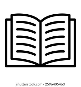 Journal Vector Line Icon Design