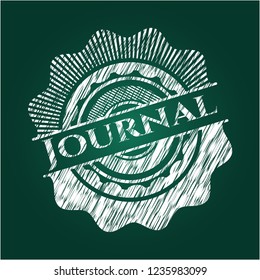 Journal written on a chalkboard
