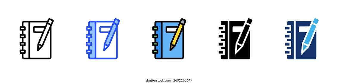 Journaling Icon Collection With Multiple Styles