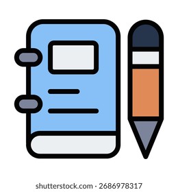 Elemento de icono de diario para diseño