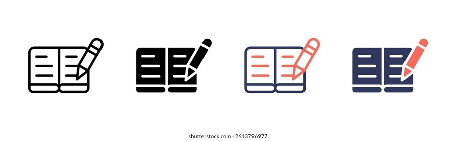Journaling Icon Element For Design And Vector