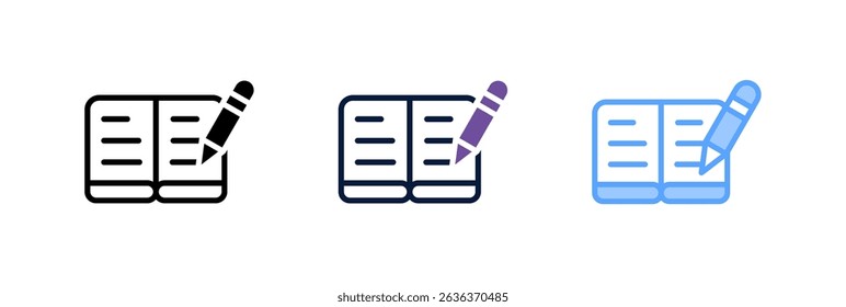Journaling Icon Element For Design And Vector