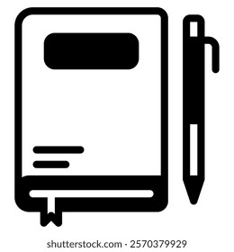 Journaling Wellness Mental Health icon illustration