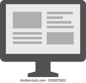 Journalism article, illustration, vector on white background.