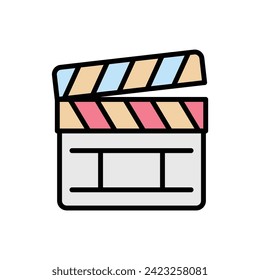 Ilustración de vectores de iconos de cartón de periodistas