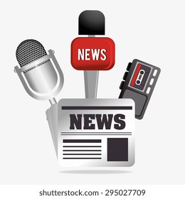 Journalism design, vector illustration eps 10.