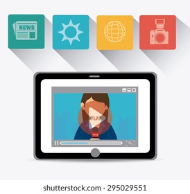 Journalism design, vector illustration eps 10.