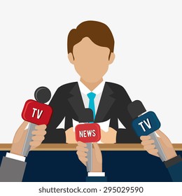 Journalism design, vector illustration eps 10.