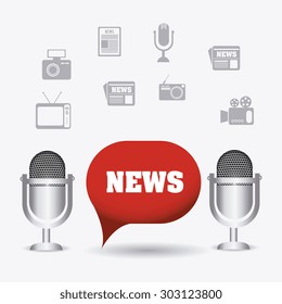 Journalism design, vector illustration eps 10.