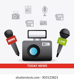Journalism design, vector illustration eps 10.