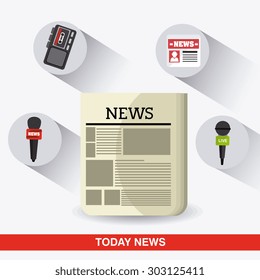 Journalism design, vector illustration eps 10.