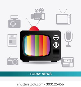 Journalism design, vector illustration eps 10.