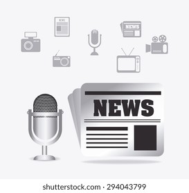 Journalism digital design, vector illustration eps 10.