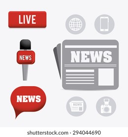 Journalism digital design, vector illustration eps 10.