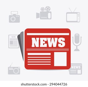 Journalism digital design, vector illustration eps 10.