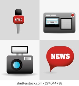 Journalism digital design, vector illustration eps 10.