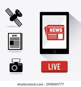 Journalism digital design, vector illustration eps 10.